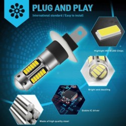 Car headlight / fog light - LED bulb - 6000K - H1 - H3 - H27/881 / H27/880 - 2 piecesH1