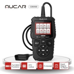 MUCAR CDE500 - fuld OBD2-scanner - kodelæser - DTC-opslag - bildiagnoseværktøj