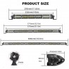 Aluminium - LED lysstang - 78W/156W/234W - 12V/24V - ATV - lastbil - bil - båd