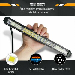 Aluminium - LED lysstang - 78W/156W/234W - 12V/24V - ATV - lastbil - bil - båd