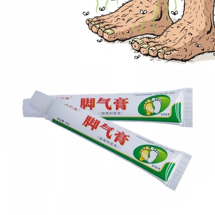 Atlets fodcreme - anti-kløe - anti-sved - anti-lugt - fodpsoriasis - smertelindring - antibakteriel salve