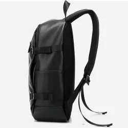 Moderigtig læderrygsæk - 15,6 tommer laptoptaske - hul til øretelefoner - vandtæt