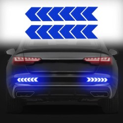 Reflective arrow - self adhesive sticker - safety - warning - for cars / motorcycles / bikes / clothesStickers