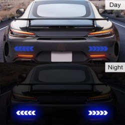 Reflective arrow - self adhesive sticker - safety - warning - for cars / motorcycles / bikes / clothesStickers