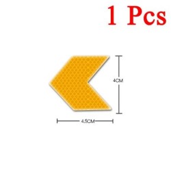 Reflective arrow - self adhesive sticker - safety - warning - for cars / motorcycles / bikes / clothesStickers