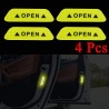 Reflective car sticker - inner door - safety / warning - self adhesive - waterproof - OPENStickers