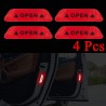 Reflective car sticker - inner door - safety / warning - self adhesive - waterproof - OPENStickers