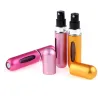 Mini tom parfumeflaske - genopfyldelig - med forstøver - aluminiumsbeholder - 5ml