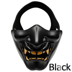 Halv ansigtsmaske - til Halloween - paintball - airsoft pistol