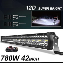 LED lysstang - 3-rækket - kombistråle - vandtæt - til bil / traktor / 4WD / lastbil / SUV / ATV - 12V - 24V