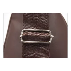 Fashionable shoulder bag - small backpack - with earphones hole - leatherBags