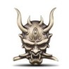 Car / motorcycle sticker - metal emblem - 3D Japanese samuraiStickers