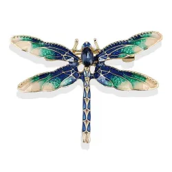 Moderigtig vintage broche - med krystal guldsmede