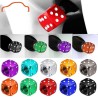Aluminum tire valves - dice shaped - 4 piecesWheel parts