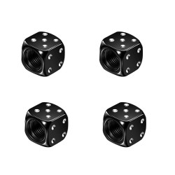 Aluminiumsdækventiler - terningformet - 4 stk