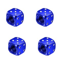 Aluminum tire valves - dice shaped - 4 piecesWheel parts