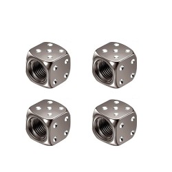 Aluminum tire valves - dice shaped - 4 piecesWheel parts
