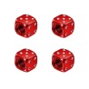 Aluminum tire valves - dice shaped - 4 piecesWheel parts