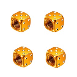 Aluminum tire valves - dice shaped - 4 piecesWheel parts