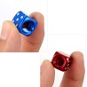Aluminum tire valves - dice shaped - 4 piecesWheel parts
