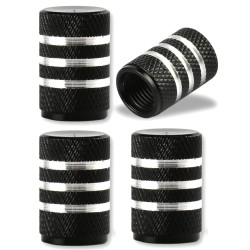 Aluminum tire valves - stripes design - 4 piecesWheel parts