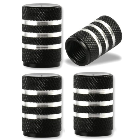 Aluminum tire valves - stripes design - 4 piecesWheel parts
