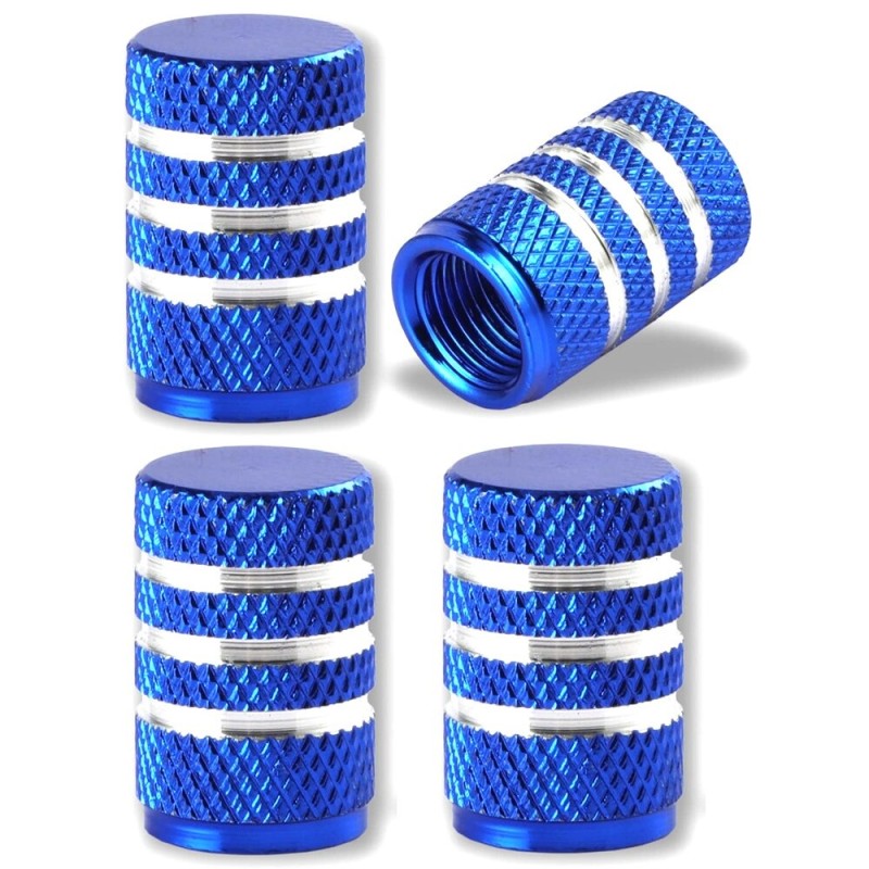 Aluminum tire valves - stripes design - 4 piecesWheel parts
