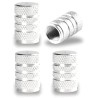 Aluminiumsdækventiler - striber design - 4 stk