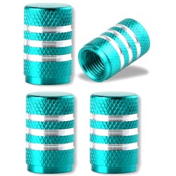Aluminum tire valves - stripes design - 4 piecesWheel parts