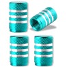Aluminum tire valves - stripes design - 4 piecesWheel parts