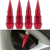 Universal tire valves - aluminum caps - long spike - 4 piecesWheel parts