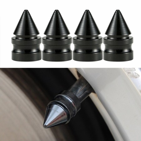 Universal tire valves - aluminum caps - short spike - 4 piecesWheel parts