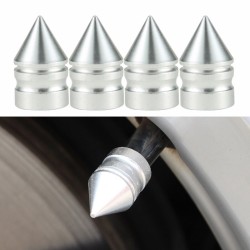 Universal tire valves - aluminum caps - short spike - 4 piecesWheel parts