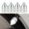 Universal tire valves - aluminum caps - short spike - 4 piecesWheel parts