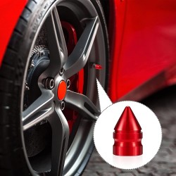 Universal tire valves - aluminum caps - short spike - 4 piecesWheel parts