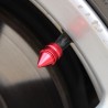 Universal tire valves - aluminum caps - short spike - 4 piecesWheel parts
