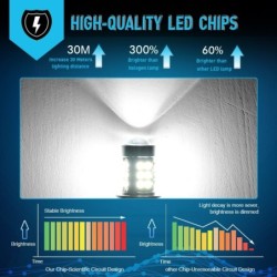Bil baklygte - LED pære - 1156 BA15S - 7440 W21W - T15 W16W - 2 stk.