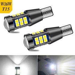 Bil baklygte - LED pære - 1156 BA15S - 7440 W21W - T15 W16W - 2 stk.