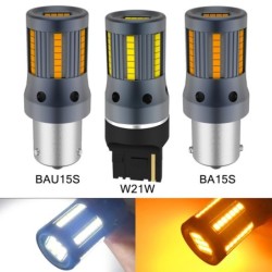Bil blinklys - LED pære - P21W 1156 - BAU15S PY21W - 7440 W21W - 2 stk.