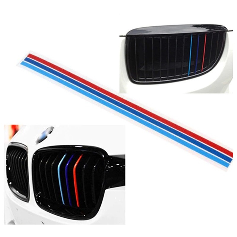 BMW M style grill sticker - E46 E90 E92 E60 E87 M3 M5 M6Stickers