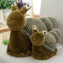 Plyssnegl - udstoppet legetøj - 28cm / 40cm