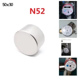 N35 - N40 - N52 - neodymmagnet - stærk rund skive - 30 * 20 mm - 40 * 20 mm - 50 * 30 mm