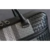 Elegant skuldertaske - forretningsmappe - ægte vævet læder - stor kapacitet