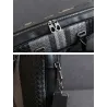 Elegant skuldertaske - forretningsmappe - ægte vævet læder - stor kapacitet