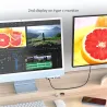 USB-C HUB - dockingstation - med 4K 60Hz HDMI USB 3.0 kortlæser - til iMac