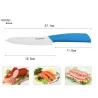 Keramisk knivsæt - 3" 4" 5" 6" tommer med skræller / dæksler