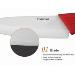 Ceramic knife set - 3" 4" 5" 6" inch with peeler / coversCeramic