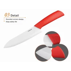 Keramisk knivsæt - 3" 4" 5" 6" tommer med skræller / dæksler