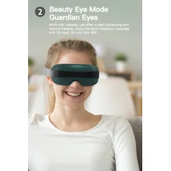 4D smart øjenmassager - musik - rytme - vibration - slap af - akupressur - lindre træthed / mørke øjencirkler