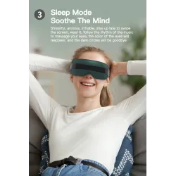 4D smart øjenmassager - musik - rytme - vibration - slap af - akupressur - lindre træthed / mørke øjencirkler
